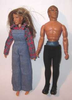 1974 Mego The Waltons Johnboy & Ellen (with dead box)  