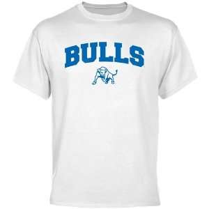  Buffalo Bulls White Logo Arch T shirt
