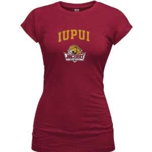 IUPUI Jaguars Lipstick Womens Arch Logo Vintage T Shirt