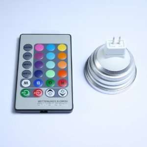  RGB LED Light 3w with Remote Controller Decoration Light 