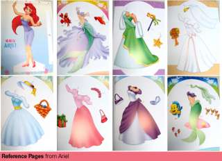 Disney Princess Aurora Sleep Beauty Paper Doll 7 outfit  