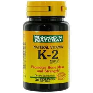 Good N Natural   Vitamin K 2 (as MenaQ7 Menaquinone)   30 
