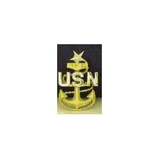  Mayer Mill Brass Navy Master Chief Plaque   Small