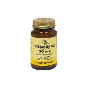  Vitamin B2 50 mg Riboflavin   Help produce cellular energy 
