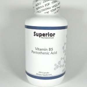 Vitamin B5 1000mg 250 Count (Pantothenic Acid)