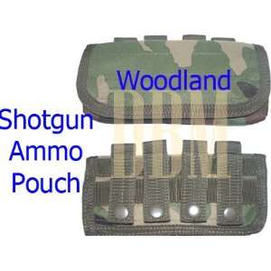 Molle Tactical Shotgun Ammo Pouch Woodland  Sports 