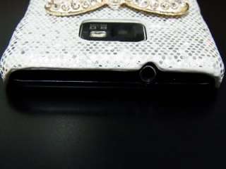 Bling Crystal Bow Ribbon Case Cover for Samsung i9100 Galaxy S2 SII 