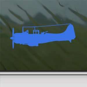  SBD Dauntless Dive Bomber Blue Decal Truck Window Blue 