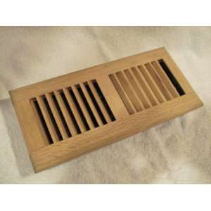  Decorative Floor Grate Grill Cover, 4x14, Oak Natural 