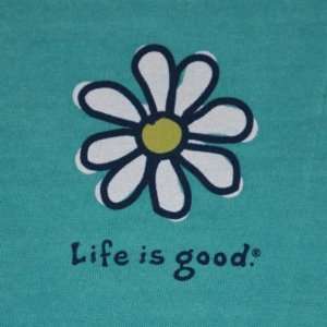  Life Is Good Womens Short Sleeve T shirts Daisy on Surf 