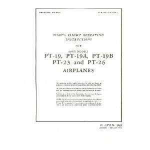  Fairchild PT 19  23  26 Aircraft Flight Manual Fairchild Books