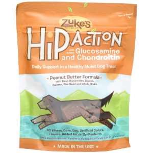  Zukes Hip Action Dog Treats   6 oz.   Peanut Butter Pet 
