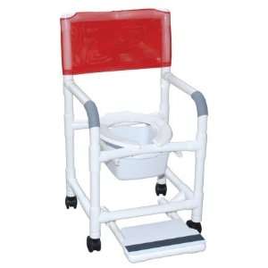   118 3 SF SQ PAIL Shower  Commode Chair