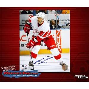  Andreas Lilja Detroit Red Wings Autographed/Hand Signed 