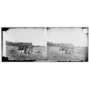   Mountain, Virginia. Officers of 10th Maine Regt. On the battlefield