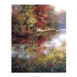  Autumn Pond by Tan Chun 28x34