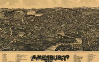 Massachusetts I Antique Panaramic Maps 52 on CD  