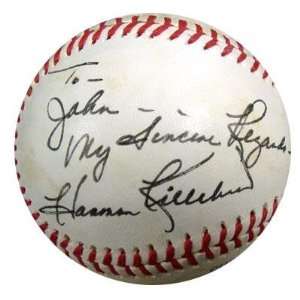  Harmon Killebrew Autographed Baseball   NL Feeney To John 