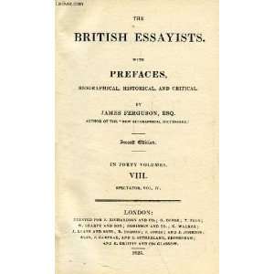  THE BRITISH ESSAYISTS JAMES FERGUSON Books