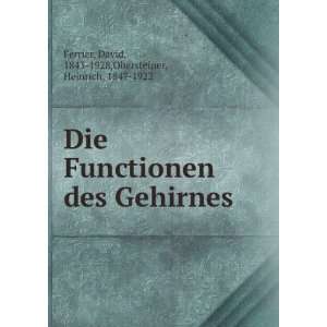    David, 1843 1928,Obersteiner, Heinrich, 1847 1922 Ferrier Books