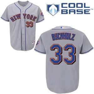 Taylor Buchholz New York Mets Authentic Road Cool Base Jersey By 