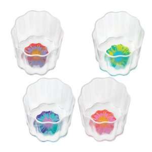 Andy Warhol   Tacoma Flower Shaped Tumblers Set of 4  