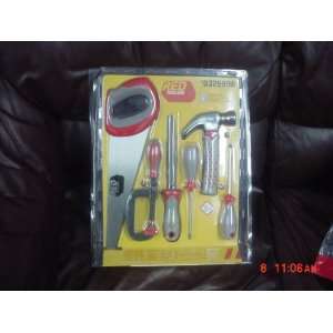  RED TOOLBOX Includes8 Piece set Goggles, Tape Measure 