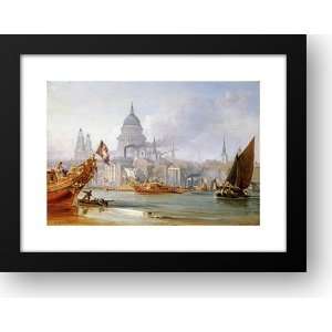  A View of Saint Pauls From The Thames 24x19 Framed Art 