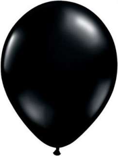 Onyx Black Qualatex 11 Latex Balloons x 25  