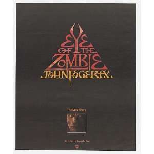  1986 John Fogerty Eye of the Zombie Promo Print Ad (Music 