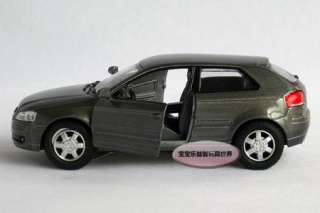 New AUDI A3 132 Alloy Diecast Model Car Grey B101c  