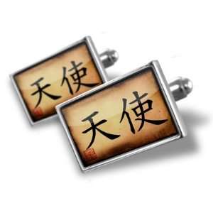  Cufflinks Angels Chinese characters, letter   Hand Made 