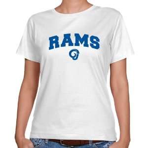  NCAA Angelo State Rams Ladies White Logo Arch Classic Fit 