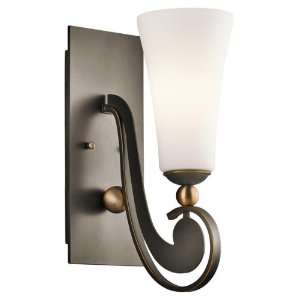 By Kichler Lighting Clermont Collection Olde Bronze Finish Wall Sconce 