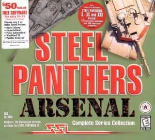 Steel Panthers Arsenal PC CD game I, II, III + add ons  