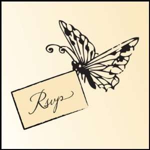  Butterfly carrying rsvp response card Postage Office 