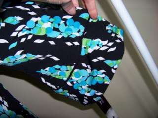 NWT Voir Voir Black Blue Green Knit Versatile Dress M  