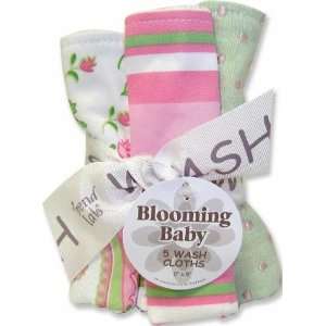  Paisley Wash Cloth Blooming Bouquet White Baby
