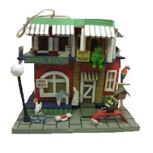  Animal Shelter Hanging Wooden Bird House Patio, Lawn 