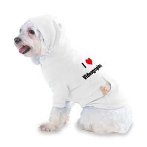  I Love/Heart Videographers Hooded (Hoody) T Shirt with 