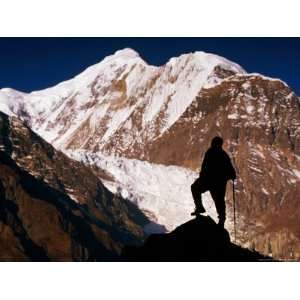  Standing in Front of Gangapurna, Annapurna Circuit, Manang, Nepal 