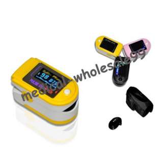 finger pulse oximeter spo2 pr with soft rubber case MN7  