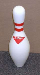 AMF GIANT bowling pin bank, 22 inches tall, BEER FRAME  