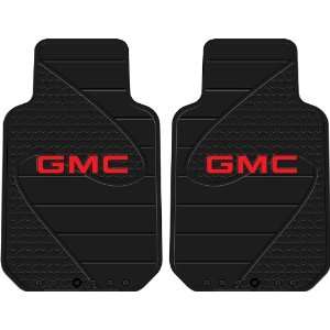  Front Seat Car Truck SUV Rubber Floor Mats   GMC Logo Automotive