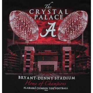 Alabama Crimson Tide Football T Shirts   The Crystal Palace Bryant 