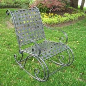   Caravan Mandalay Wrought Iron Rocking Chair Patio, Lawn & Garden