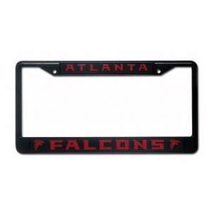  Atlanta Falcons Black Chrome License Plate Frame 