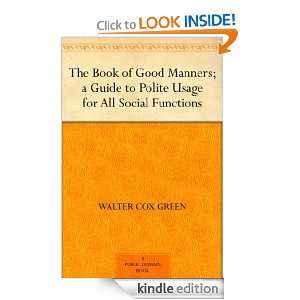  for All Social Functions Walter Cox Green  Kindle Store