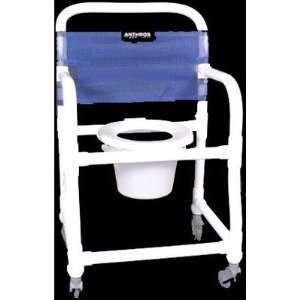  Pvc 21 Fixed Arm Shower/Commodeode Chair in Royal