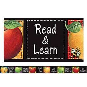 15 Pack TEACHER CREATED RESOURCES SW COLORFUL APPLES STRAIGHT BORDER